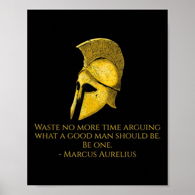Poster Marcus Aurelius - Filosofia Estática Cita Sobre Se (Frente)