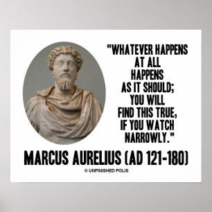 Pôster Marcus Aurelius O Que Acontece De Todo