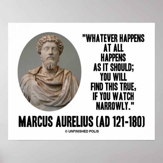 Pôster Marcus Aurelius O Que Acontece De Todo (Frente)