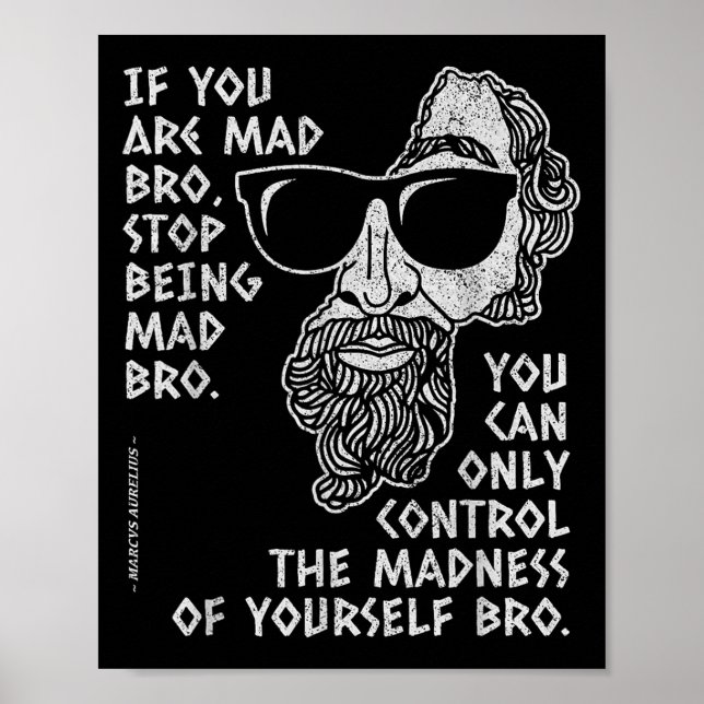 Poster Marcus Aurelius Stoic Filósofo Antigo Romano Jo (Frente)