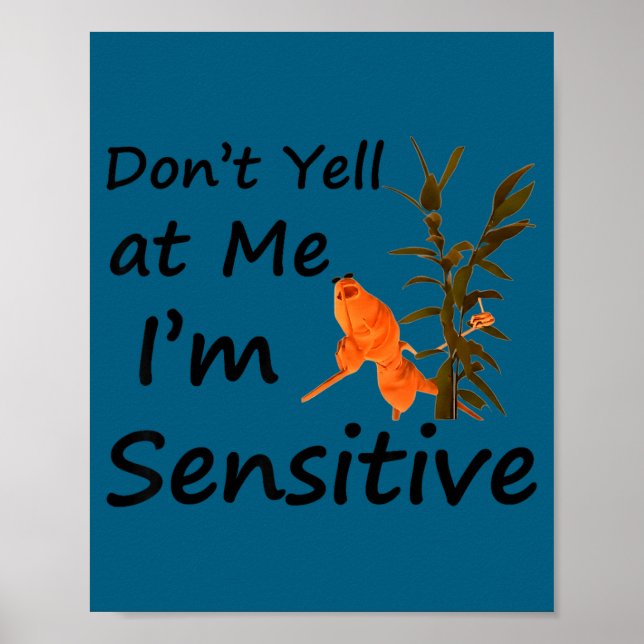 Poster Marcus o verme não grite comigo eu sou sensível me (Frente)