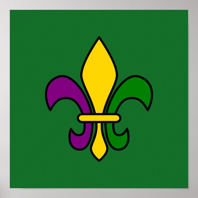 Pôster Mardi, fleur-de-lys (Frente)