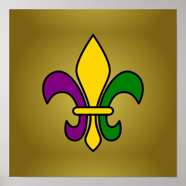Pôster Mardi, fleur-de-lys (Frente)