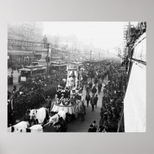 Pôster Mardi Gras, 1900