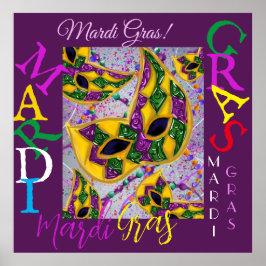 POSTER MARDI GRAS ART