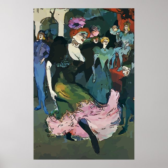 Pôster Mardi Gras Ball Dancer (Frente)