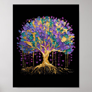 Poster Mardi Gras Bead Tree Carnaval Nova Orleans 2025