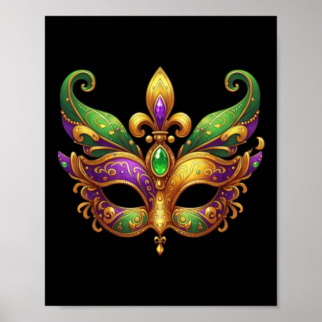 Poster Mardi Gras Bonita Diversão 2025 do Partido Mardi G (Frente)