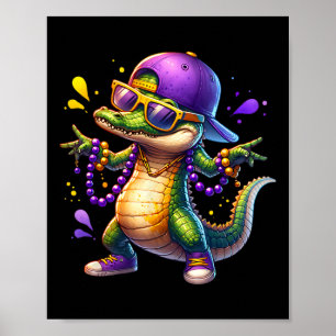 Poster Mardi Gras Boys Alligator Mardi Gras