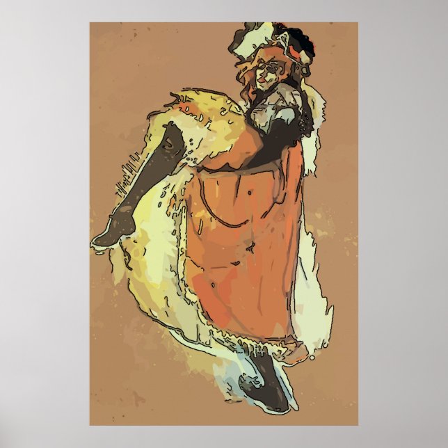 Pôster Mardi Gras Can Dancer (Frente)