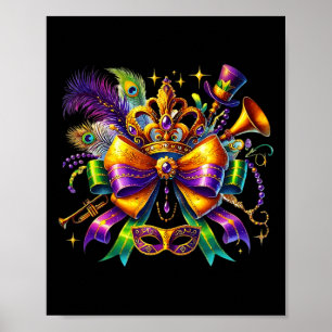 Poster Mardi Gras Coquette Arco Nova Orleans Mulheres Cri