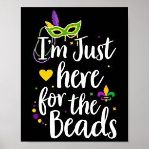 Poster Mardi Gras, estou aqui para o presente da Miçanga
