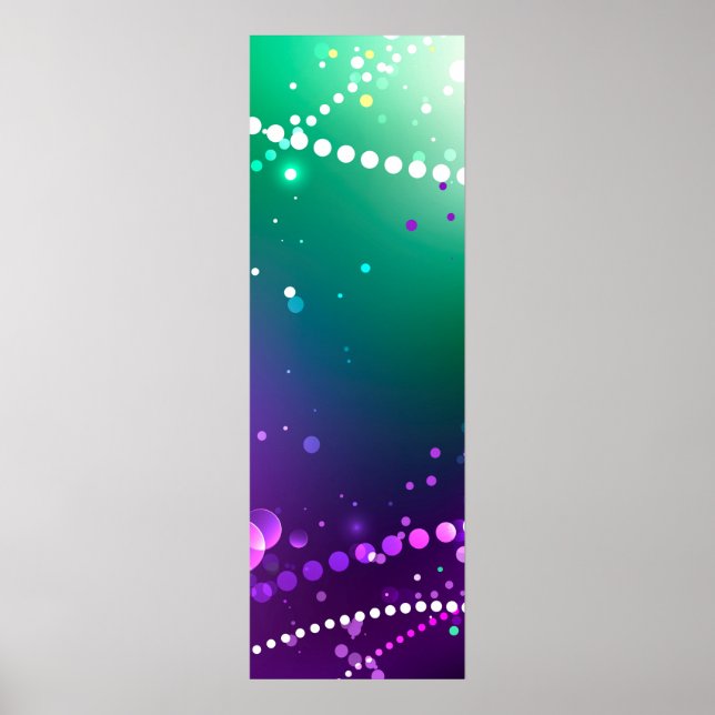 Poster Mardi Gras Festivo Purple Background (Frente)