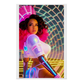 Pôster Mardi Gras Galaxy Queen