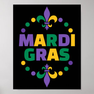 Poster Mardi Gras Happy Mardi Gras Carnaval