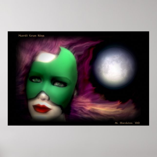 Pôster Mardi Gras Kiss (Frente)