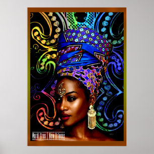 Poster Mardi Gras Nova Orleans