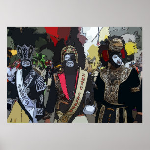 Pôster Mardi Gras Paraders