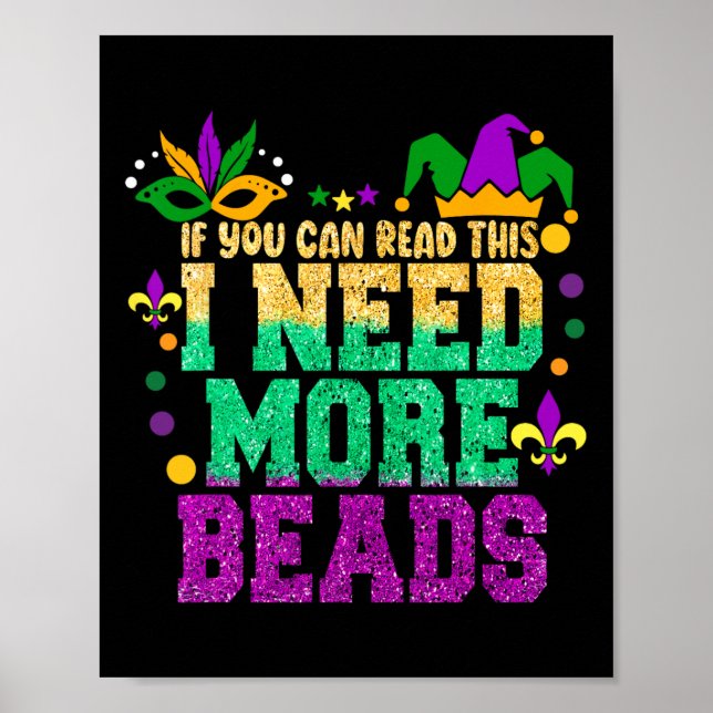 Poster Mardi Gras Party - Festa Enganada Homens Mulheres  (Frente)