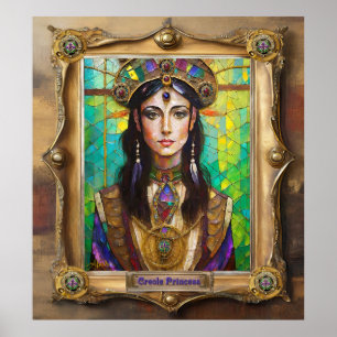 Poster Mardi Gras Realm Retratos - A Princesa Crioula