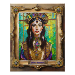 Pôster Mardi Gras Realm Retratos - A Princesa Crioula