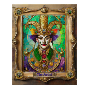 Pôster Mardi Gras Realm Retratos - O Artista Dali