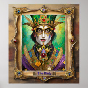 Poster Mardi Gras Realm Retratos - O Rei