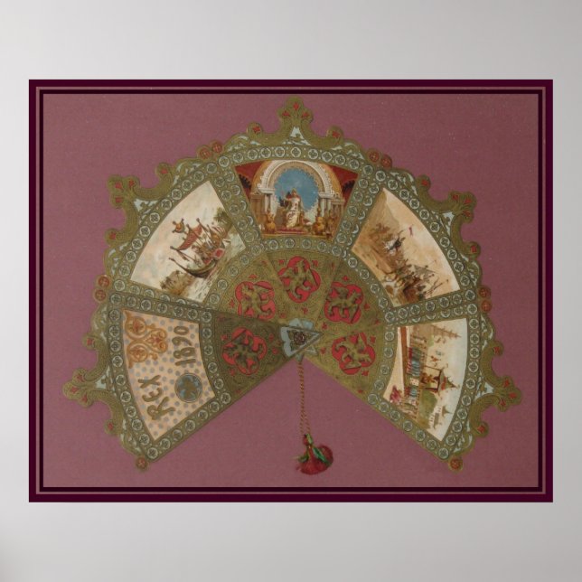 Pôster Mardi Gras Rex Ball 1890 (Frente)