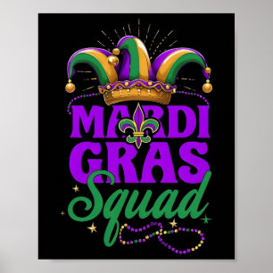Poster Mardi Gras Squad Matching Group Mardi Gras Cruise