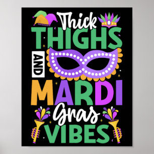 Poster Mardi Gras Vibes New Orleans Party Gr