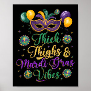 Poster Mardi Gras Vibes New Orleans Party Gr