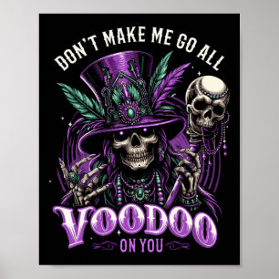 Poster Mardi Gras Witch Doctor New Orleans Não Me Faça