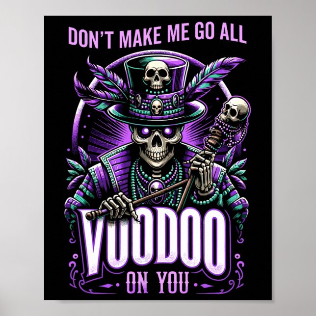 Poster Mardi Gras Witch Doctor New Orleans Não Me Faça (Frente)