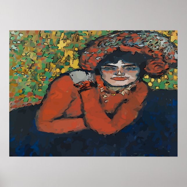 Pôster Mardi Gras Woman (Frente)