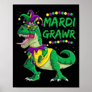 Poster Mardi Grawr Dino Jester Outfit