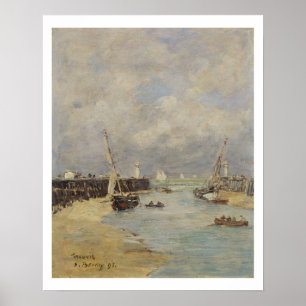Poster Maré baixa em Trouville, 1895 (óleo no painel)