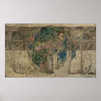 Poster Margaret Macdonald A Princesa Dormente Glasgow