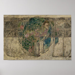 Poster Margaret Macdonald A Princesa Dormente Glasgow S