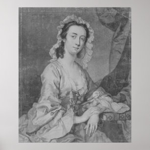 Poster Margaret Woffington, gravado pelo júnior de John