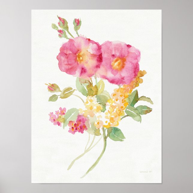 Pôster Margarida Branca em Azul (Frente)