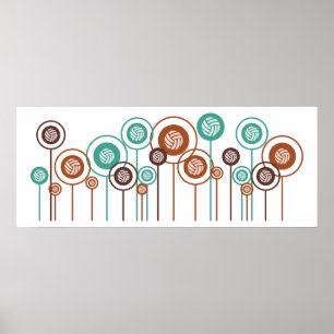 Pôster Margaridas do voleibol