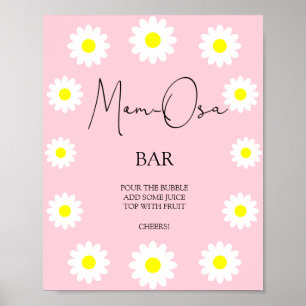 Poster Margaridas Flores Silvestres - Mãe-osa bar