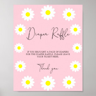 Poster Margaridas Flores Silvestres - Sorteio de fraldas