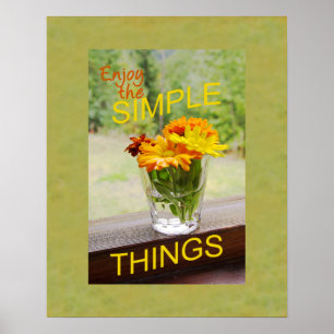 Pôster Margaridas na fotografia de vidro