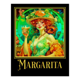 Pôster Margarita Art Nouveau