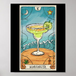 Poster Margarita Tarot Card Cinco de Mayo Party