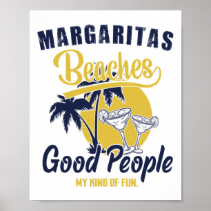 Poster Margaritas Dá Boas Pessoas Meu Tipo De Sumo Divert