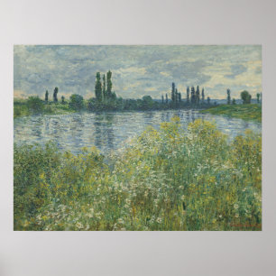 Poster Margens do Sena, Vétheuil, 1880 Vista do rio