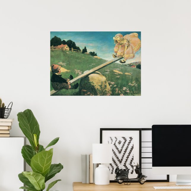 Pôster Margery Daw de Balanço Antigo, Jessie Willcox Smit (Escritório em casa)