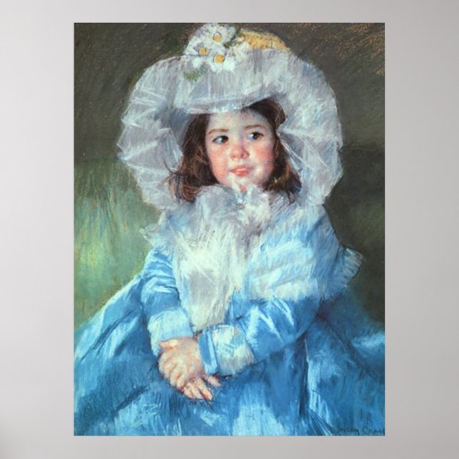 Poster Margot em azul, Mary Cassatt (Frente)